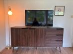 Dressoir tv kast scandinavisch sweek donker eikerhout, Ophalen of Verzenden, Zo goed als nieuw, 25 tot 50 cm, 150 tot 200 cm