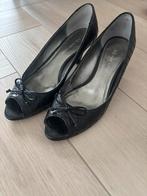 Peeptoe zwart sleehak maat 38, Ophalen of Verzenden, Zo goed als nieuw, Zwart