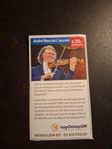 André Rieu incl. busreis €30 korting p.p. beschikbaar voor biedingen