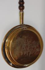 Antieke koperen bedverwarmer, koperen beddenpan, Antiek en Kunst, Antiek | Koper en Brons, Ophalen of Verzenden, Koper