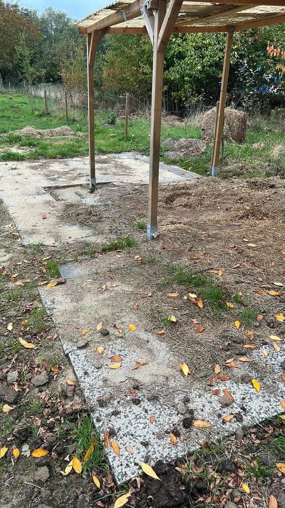 Grindtegels 60x40 gratis, Tuin en Terras, Tegels en Klinkers, Zo goed als nieuw, Terrastegels, Beton, Ophalen