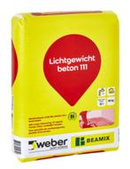 Weber Beamix Lichtgewicht beton 111 grijs 18 kg, Ophalen, Nieuw, Beton