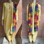 Salwar kameez anarkali churidar saree lengha jurk geel L top, Overige typen, Geel, Maat 42/44 (L), Nieuw