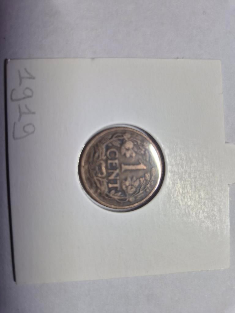 1 cent 1919, Postzegels en Munten, Munten | Nederland, Verzenden, Koningin Wilhelmina, 1 cent