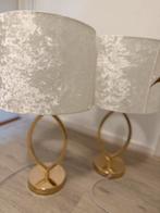 Voet tafellamp goud, Ophalen of Verzenden, Zo goed als nieuw, E27 (groot), Led-lamp