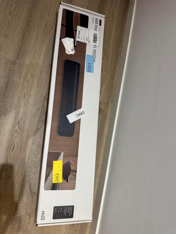 2x NIEUW Mill invisible zw WiFi 1000w kachel PA1000LWIFI3B, Huis en Inrichting, Kachels, Nieuw, Overige soorten, Elektrisch, Ophalen of Verzenden