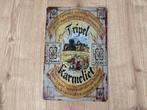 Prachtig reclamebord Tripel Karmeliet (30x20), Ophalen of Verzenden, Nieuw, Reclamebord, Plaat of Schild, Overige merken