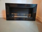 Bio ethanol haard 90x49 cm inbouw - Zwart Frame, Huis en Inrichting, Haarden, Ophalen, Zo goed als nieuw, Inbouwhaard, Gelhaard