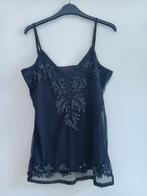 VILA black sequin strap top size M, Maat 38/40 (M), Zwart, Vila, Nieuw