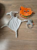 Knuffeldoekje, boekje dikkie dik, rammelaar kat, Ophalen of Verzenden, Gebruikt, Poes