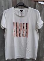T-Shirt leur ivoor met tekst Super NIEUW maat XL, Overige kleuren, Maat 46/48 (XL) of groter, Ophalen of Verzenden, Zo goed als nieuw