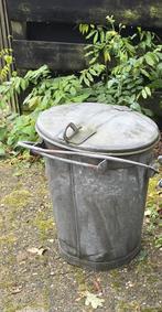 Vuilnisemmer zink gemeente Leek, Huis en Inrichting, 40 liter of meer, Ophalen, Zo goed als nieuw, Minder dan 50 cm