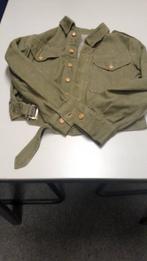 Engelse denim battle dress jacket ww 2, Verzamelen, Militaria | Tweede Wereldoorlog, Ophalen of Verzenden, Landmacht, Engeland