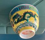 Chinees eierschaal porselein potje, Ophalen of Verzenden, Gebruikt, Overige kleuren, Rond