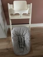 Stokke Tripp Trapp wit incl babyset en newbornset, Kinderen en Baby's, Kinderstoelen, Ophalen, Zo goed als nieuw, Meegroeistoel
