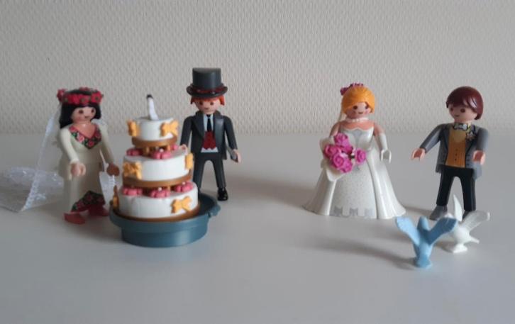 Te koop: Playmobil 4298 en 5163 Bruidspaar  Set: 328/332, Kinderen en Baby's, Speelgoed | Playmobil, Zo goed als nieuw, Complete set