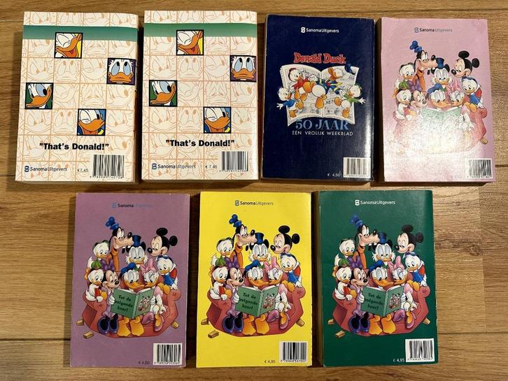 7 Donald Duck pocket boekjes, Boeken, Stripboeken, Gelezen, Meerdere stripboeken, Ophalen of Verzenden