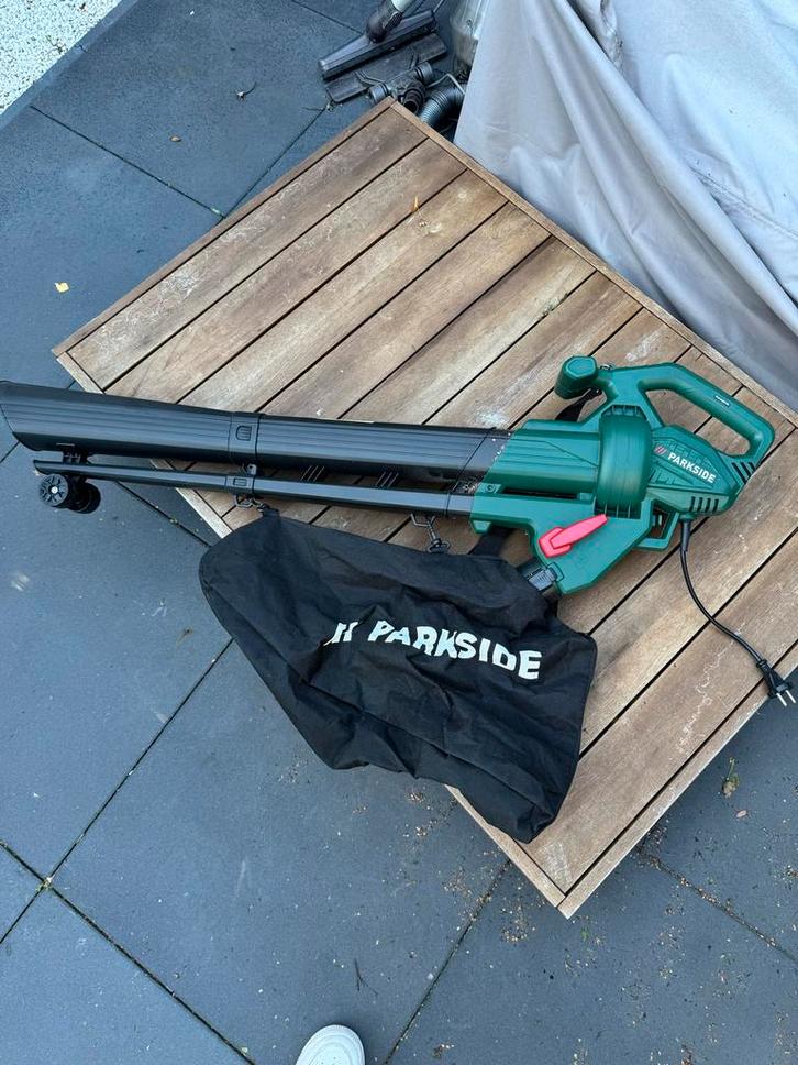 Parkside Bladblazer/Zuiger - Zo goed als nieuw!, Tuin en Terras, Bladblazers, Zo goed als nieuw, Handgedragen, Elektrisch, Met opvangzak