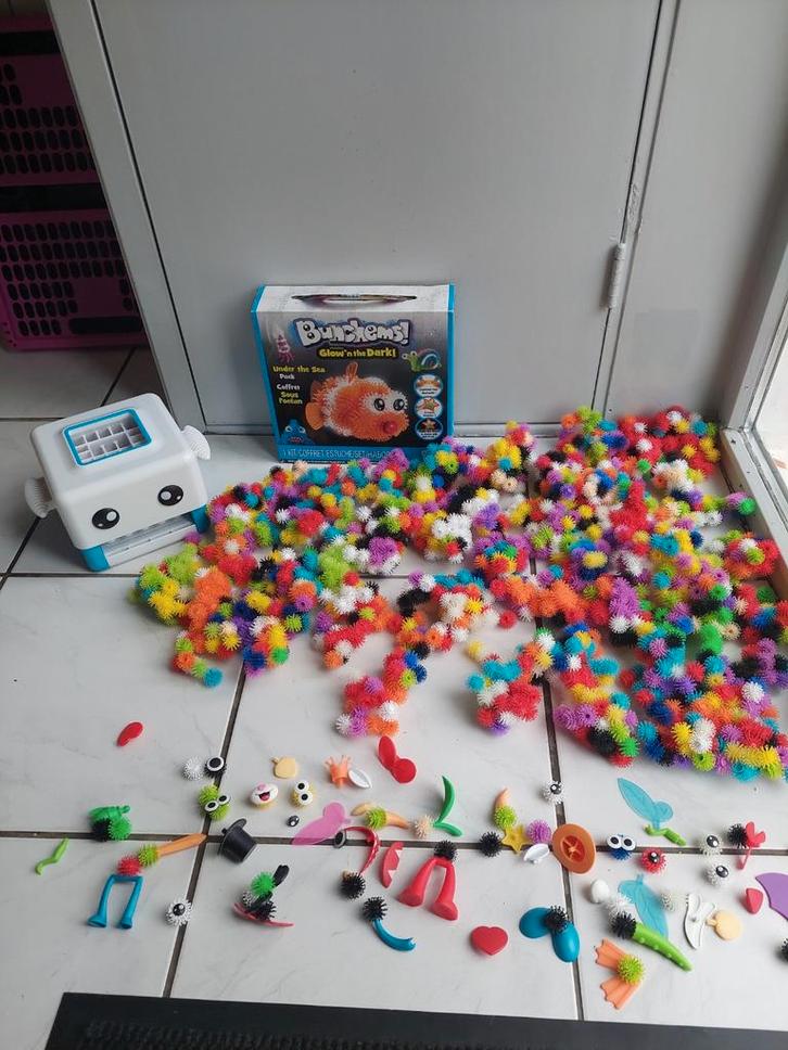 Grote set Bunchems, met Bunchbot,, Kinderen en Baby's, Speelgoed | Bouwstenen, Zo goed als nieuw, Ophalen of Verzenden