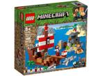 Lego Minecraft 21152 Avontuur op het Piratenschip nieuw!, Nieuw, Complete set, Ophalen of Verzenden, Lego