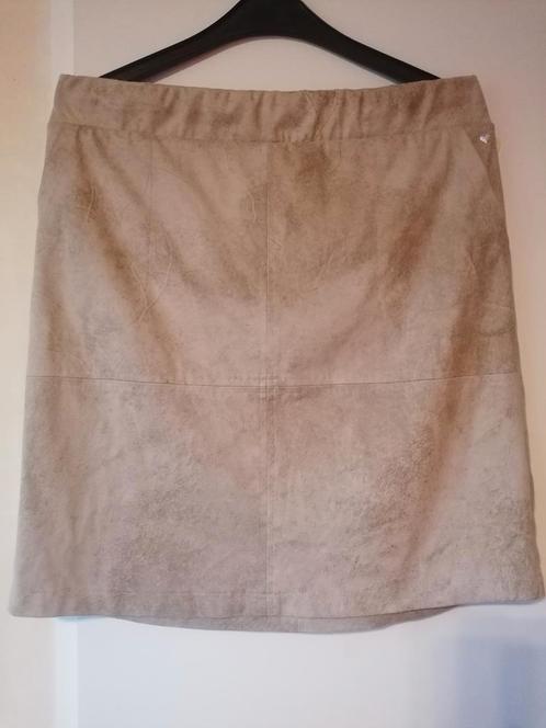Helena Hart mooie rok van travelstof/ maat XL/OPRUIMING, Kleding | Dames, Rokken, Zo goed als nieuw, Maat 42/44 (L), Beige, Boven de knie