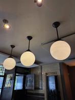 hanglamp cafe glazen bollamp 35cm vintage glas lamp, Ophalen, Gebruikt, Glas