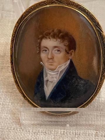 empire portretminiatuur miniatuur portret beschikbaar voor biedingen
