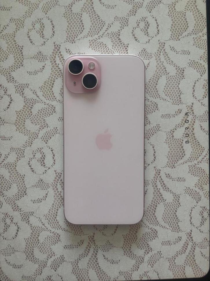 Iphone 15 Plus Roze - 128 GB, Telecommunicatie, Mobiele telefoons | Apple iPhone, Zo goed als nieuw, 128 GB, Zonder abonnement