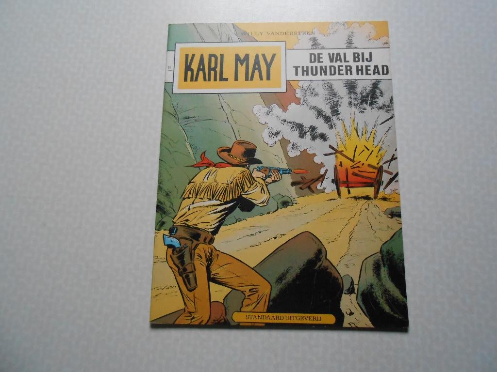 Karl May 61 De val bij Thunder Head 1980 1 ste druk., Willy Vandersteen, Eén stripboek, Nieuw, Ophalen of Verzenden