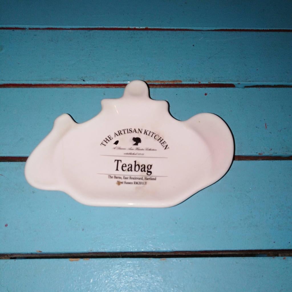 The Artisan Kitchen teabag - theetipje, Huis en Inrichting, Keuken | Servies, Ophalen, Gebruikt, Schaal of Schalen, Overige stijlen