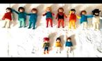 Playmobil: 48 poppetjes, 4 motors, hoedjes, Ophalen of Verzenden, Gebruikt, Los playmobil