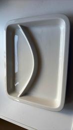 Witte tweevaks bordjes (40 stuks), Ophalen, Gebruikt, Keramiek, Bord(en)