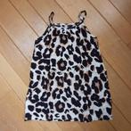 Zonnejurk jurk beige luipaard maat 122/128, Ophalen of Verzenden, Zo goed als nieuw, Meisje, Jurk of Rok