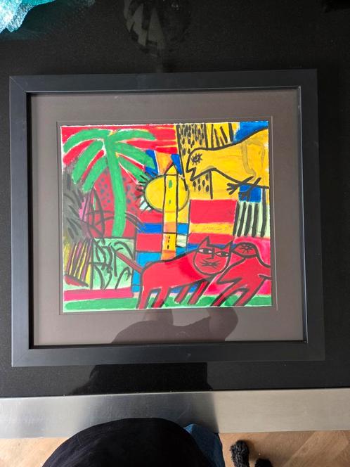 Corneille Zeefdruk 1995 - H/C 34/50 - Ingelijst, Antiek en Kunst, Kunst | Litho's en Zeefdrukken, Ophalen