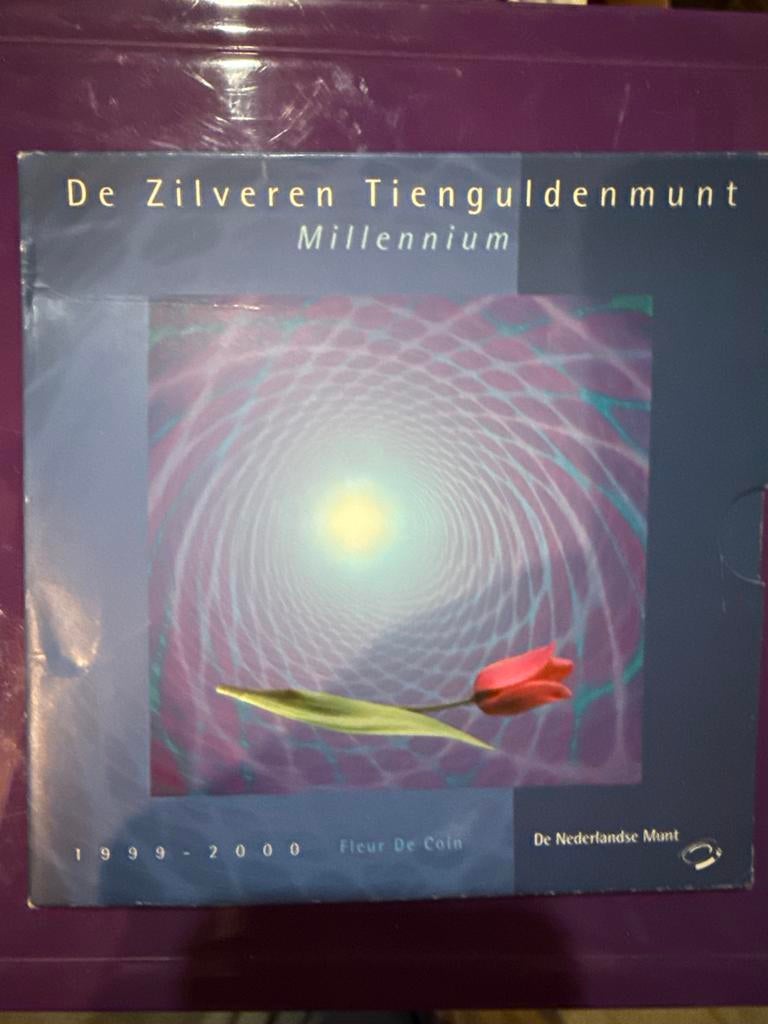 Zilveren Tientje Millennium 1999-2000, Postzegels en Munten, Munten | Nederland, Setje, Koningin Beatrix, Zilver, Overige waardes