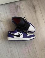 Air Jordan 1 low court purple white, Kleding | Heren, Schoenen, Ophalen of Verzenden, Zo goed als nieuw, Sneakers of Gympen, Nike Jordan