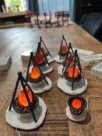 Verlichting miniatuur kerstdorp, waaronder kampvuren etc, Ophalen of Verzenden, Zo goed als nieuw