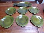 Vintage 7-delig keramiek visservies, Taragna Santander, Antiek en Kunst, Antiek | Servies compleet, Ophalen of Verzenden