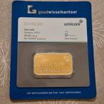Umicore 50 gram 999.9 goudbaar, Ophalen of Verzenden, Goud