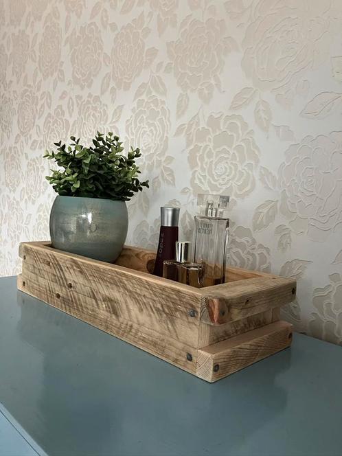 Stoer Handgemaakt Houten Kistje NIEUW, Huis en Inrichting, Woonaccessoires | Overige, Nieuw, Ophalen of Verzenden