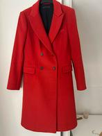 Zara wollen jas, oranje/rood, maat L, Maat 38/40 (M), Zara, Ophalen of Verzenden, Zo goed als nieuw