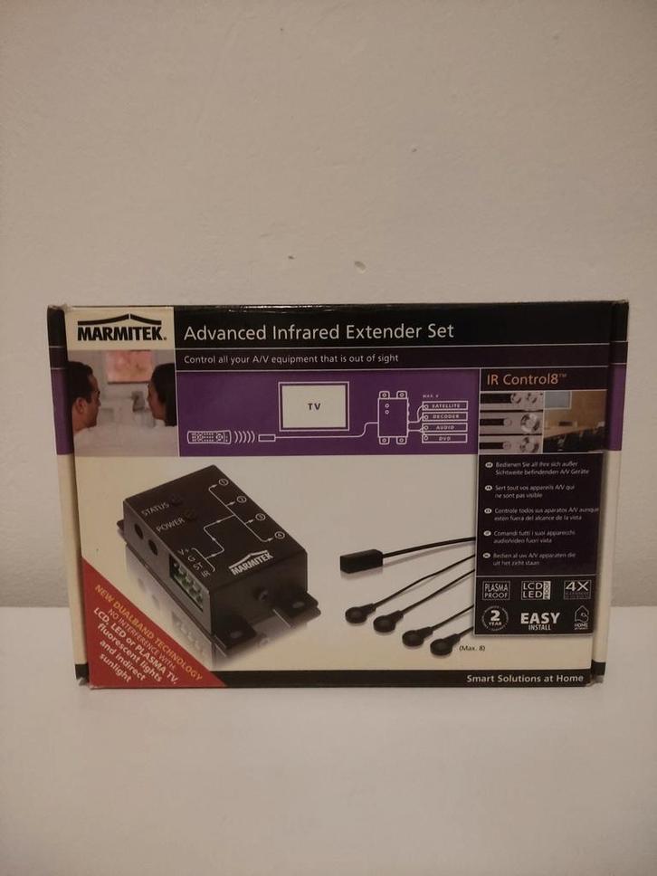 Marmitek IR Control 8 - Infrarood Verlengset, Audio, Tv en Foto, Afstandsbedieningen, Zo goed als nieuw, Origineel, Dvd, Game console