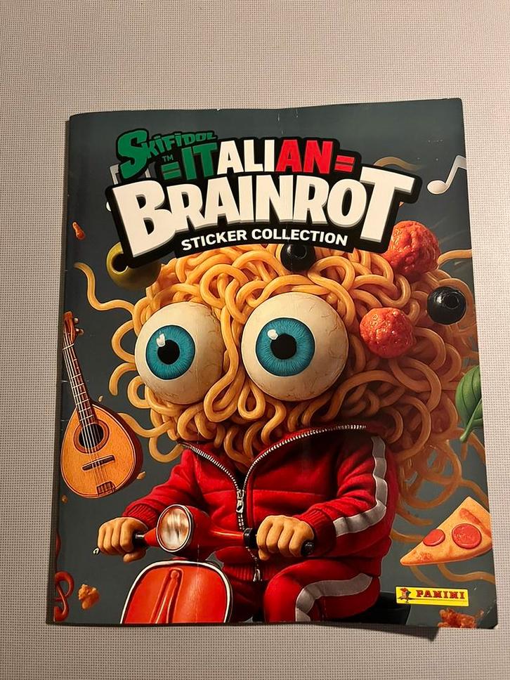 brainrot stickers van panini te koop € 0,20 per stuk, Hobby en Vrije tijd, Verzamelkaartspellen | Overige, Nieuw, Losse kaart