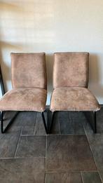 Micro leder 2x, Huis en Inrichting, Stoelen, Ophalen, Gebruikt
