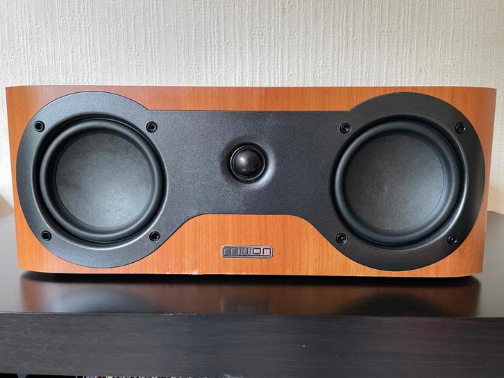 Mission M3C2 center speaker - Krachtig en klinkt goed., Audio, Tv en Foto, Luidsprekers, Gebruikt, Center speaker, 60 tot 120 watt