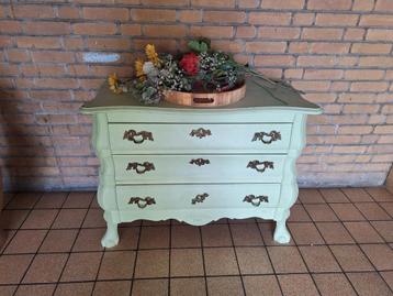 Vintage Nachtkastje / Commode - Mintgroen beschikbaar voor biedingen