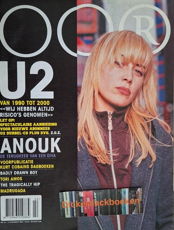 Oor Nr: 22, 2002; Anouk, Kurt Cobain, U2, Verzamelen, Muziek, Artiesten en Beroemdheden, Gebruikt, Boek, Tijdschrift of Artikel