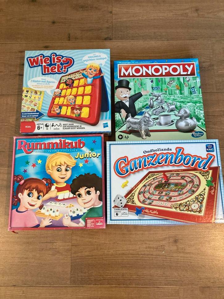 Diverse Gezelschapsspellen - Wie is het?, Monopoly..., Hobby en Vrije tijd, Gezelschapsspellen | Bordspellen, Gebruikt, Een of twee spelers
