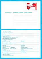 Nederland adreswijziging kaart 1978, Postzegels en Munten, Ophalen of Verzenden, Na 1940