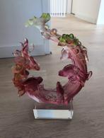 Chinees Glazen Beeld - Vissen & Lotus, Antiek en Kunst, Ophalen of Verzenden